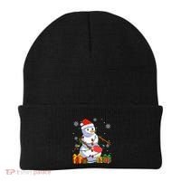 Ping Pong Christmas Snowman Wearing Santa Hat Pajamas Beanie thumb 0