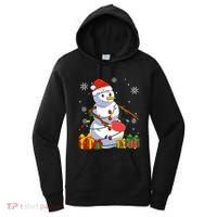 Ping Pong Christmas Snowman Wearing Santa Hat Pajamas Women's Hoodie thumb 0