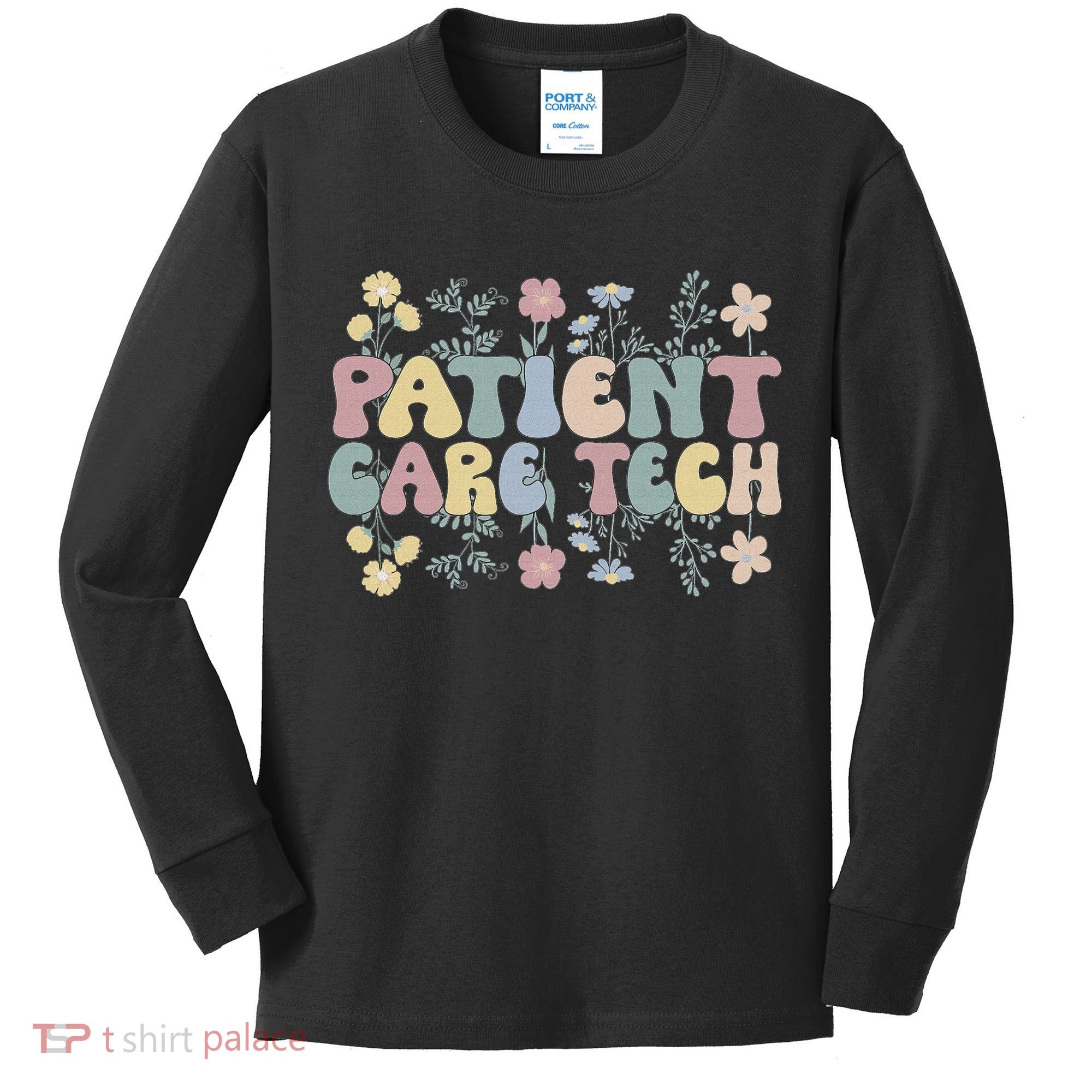 Pct Patient Care Tech Patient Care Technician Kids Long Sleeve Shirt