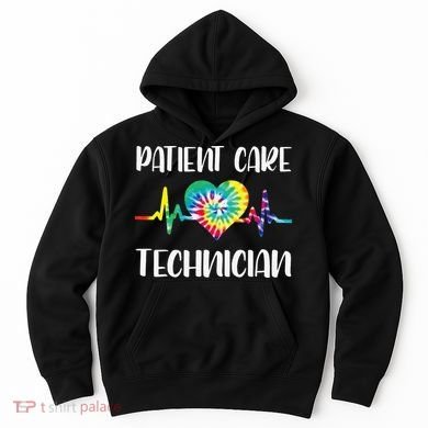 PCT Patient Care Technician Tech Floral Heart Stethoscope Hoodie
