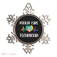 PCT Patient Care Technician Tech Floral Heart Stethoscope Ornament thumb 0