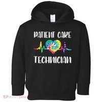 PCT Patient Care Technician Tech Floral Heart Stethoscope Toddler Hoodie thumb 0