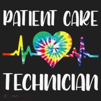 PCT Patient Care Technician Tech Floral Heart Stethoscope Golf Towel thumb 3
