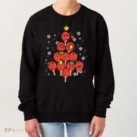 Ping Pong Christmas Tree Xmas Pajamas Pjs Table Tennis Cool Gift Women's Sweatshirt thumb 0