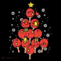 Ping Pong Christmas Tree Xmas Pajamas Pjs Table Tennis Cool Gift Coffee Mug thumb 5