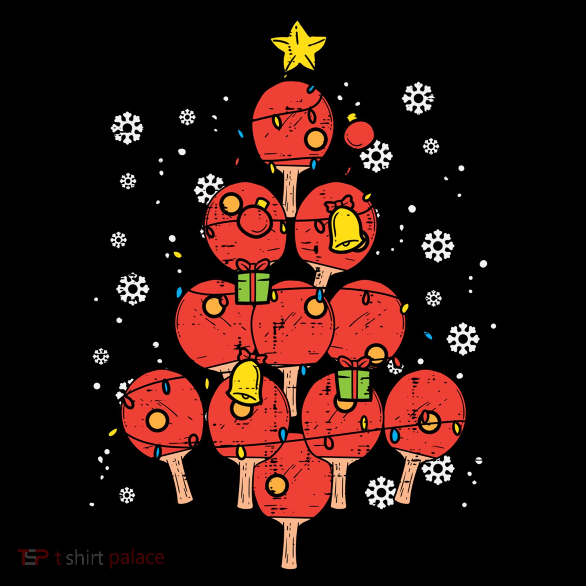 Ping Pong Christmas Tree Xmas Pajamas Pjs Table Tennis Cool Gift Coffee Mug