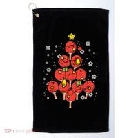 Ping Pong Christmas Tree Xmas Pajamas Pjs Table Tennis Cool Gift Golf Towel thumb 0