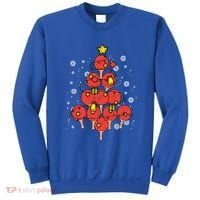 Ping Pong Christmas Tree Xmas Pajamas Pjs Table Tennis Cool Gift Sweatshirt thumb 0