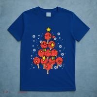 Ping Pong Christmas Tree Xmas Pajamas Pjs Table Tennis Cool Gift T-Shirt thumb 5
