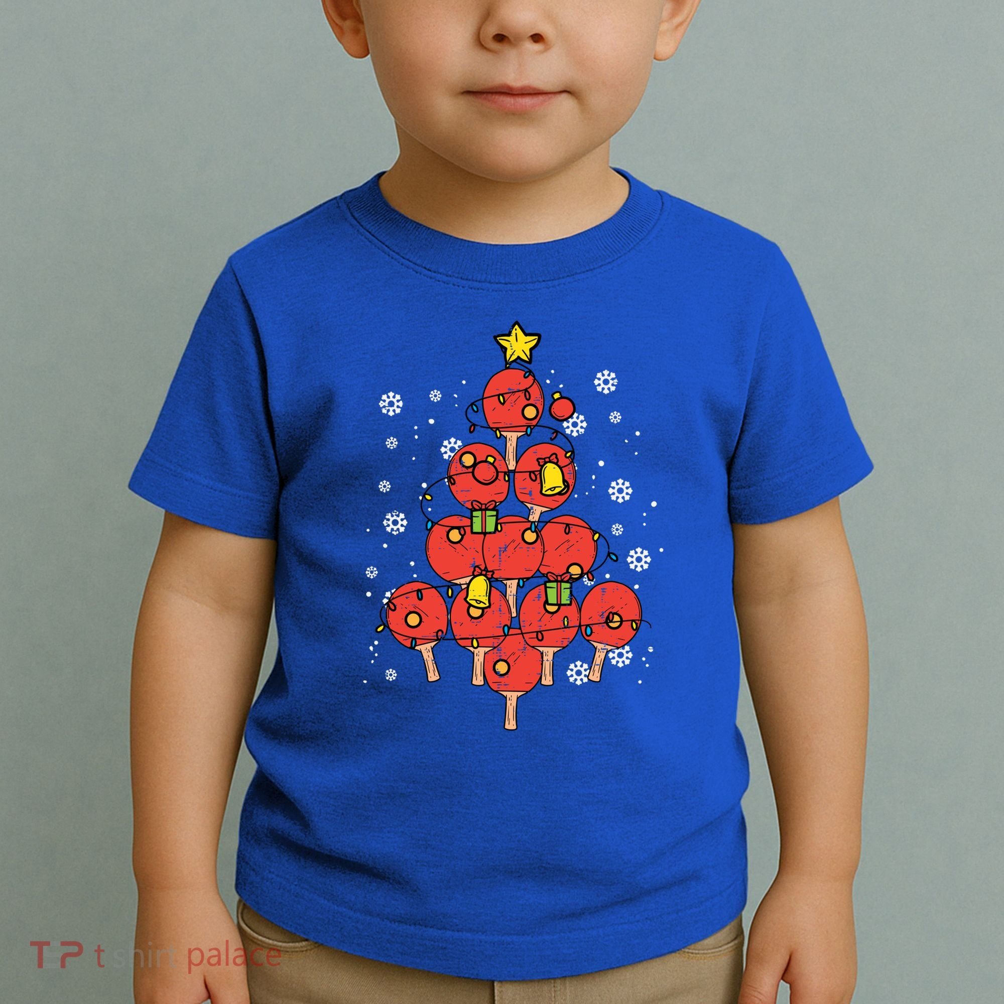 Ping Pong Christmas Tree Xmas Pajamas Pjs Table Tennis Cool Gift Toddler T-Shirt