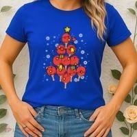 Ping Pong Christmas Tree Xmas Pajamas Pjs Table Tennis Cool Gift Women's T-Shirt thumb 2