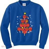 Ping Pong Christmas Tree Xmas Pajamas Pjs Table Tennis Cool Gift Kids Sweatshirt thumb 0