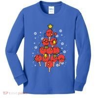 Ping Pong Christmas Tree Xmas Pajamas Pjs Table Tennis Cool Gift Kids Long Sleeve Shirt thumb 0