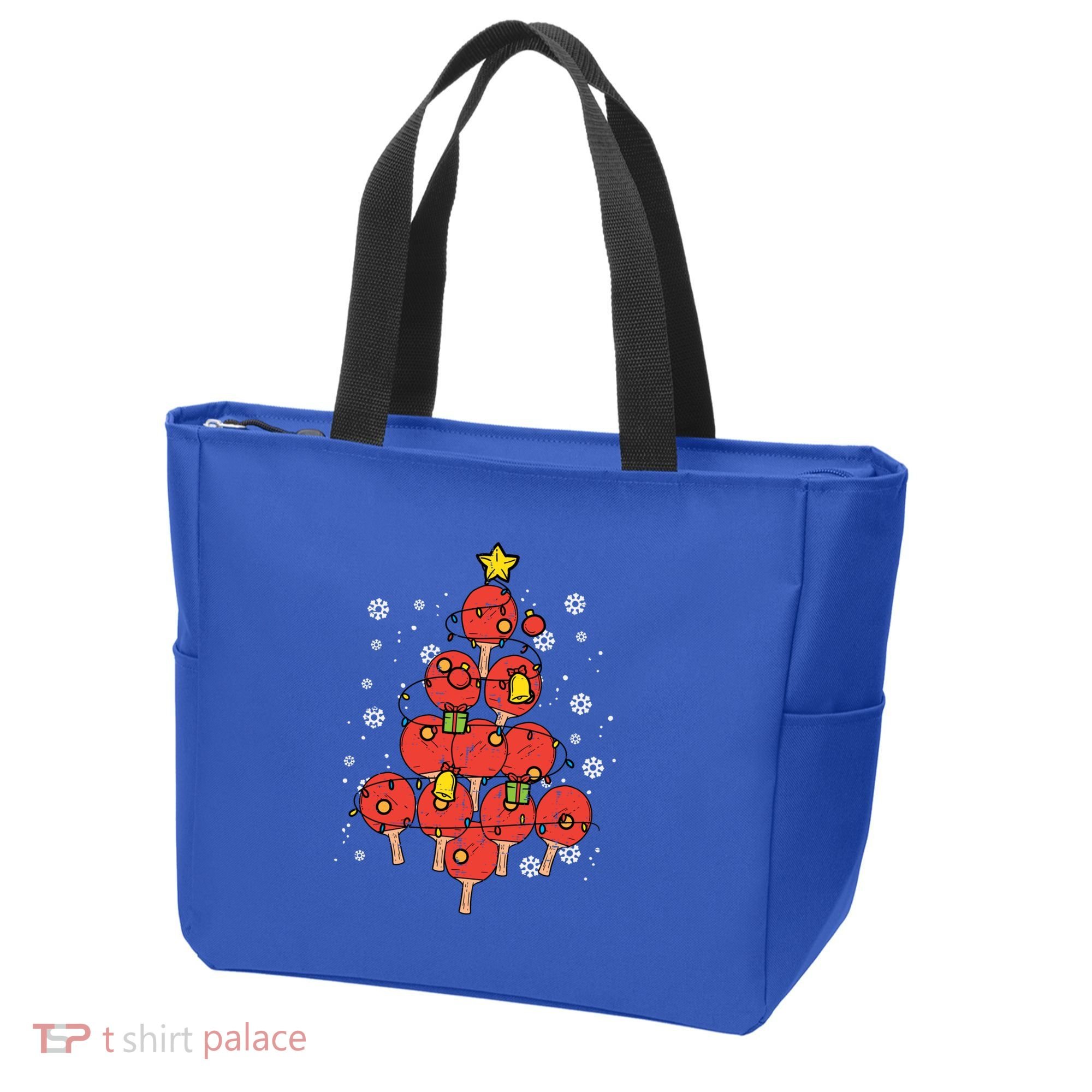 Ping Pong Christmas Tree Xmas Pajamas Pjs Table Tennis Cool Gift Tote Bag