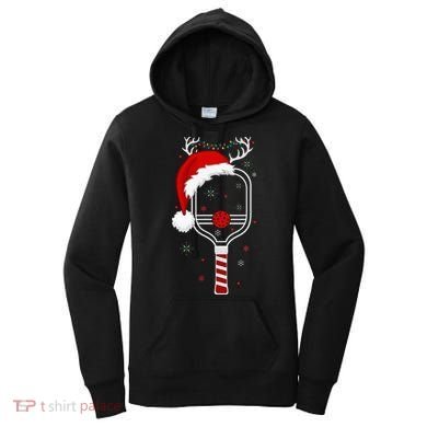 Pickleball Player Christmas Holiday Reindeer Xmas Women's Hoodie