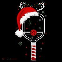 Pickleball Player Christmas Holiday Reindeer Xmas Women's Hoodie thumb 2