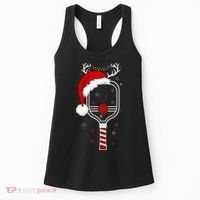 Pickleball Player Christmas Holiday Reindeer Xmas Women's Tank Top thumb 0