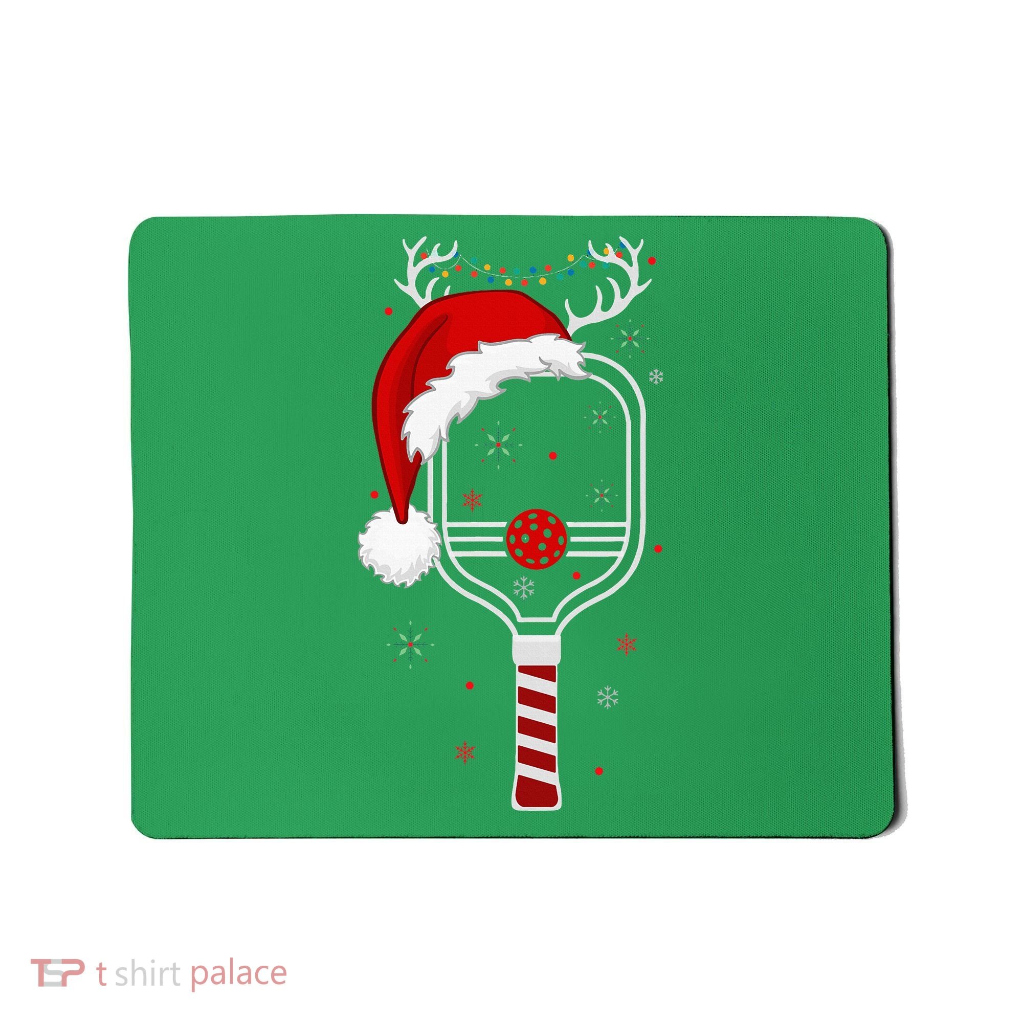 Pickleball Player Christmas Holiday Reindeer Xmas Mousepad