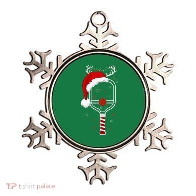 Pickleball Player Christmas Holiday Reindeer Xmas Ornament