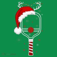 Pickleball Player Christmas Holiday Reindeer Xmas Kids Hoodie thumb 5