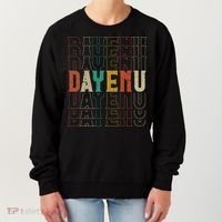 Pesach Passover Dayenu Enough Prayer Seder Jewish Holiday Women's Sweatshirt thumb 0