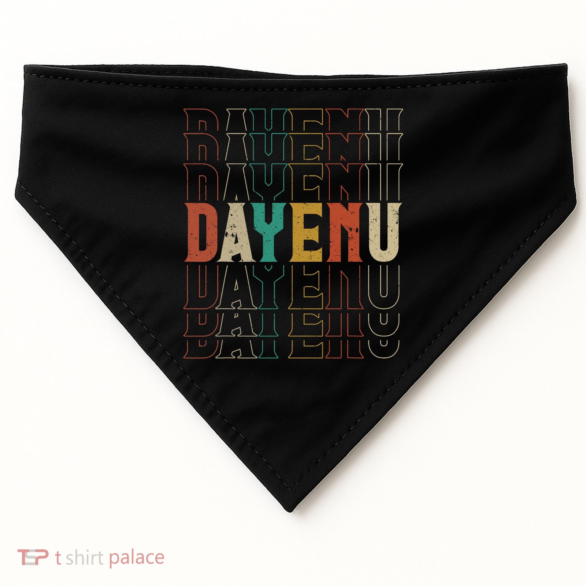 Pesach Passover Dayenu Enough Prayer Seder Jewish Holiday USA-Made Doggie Bandana