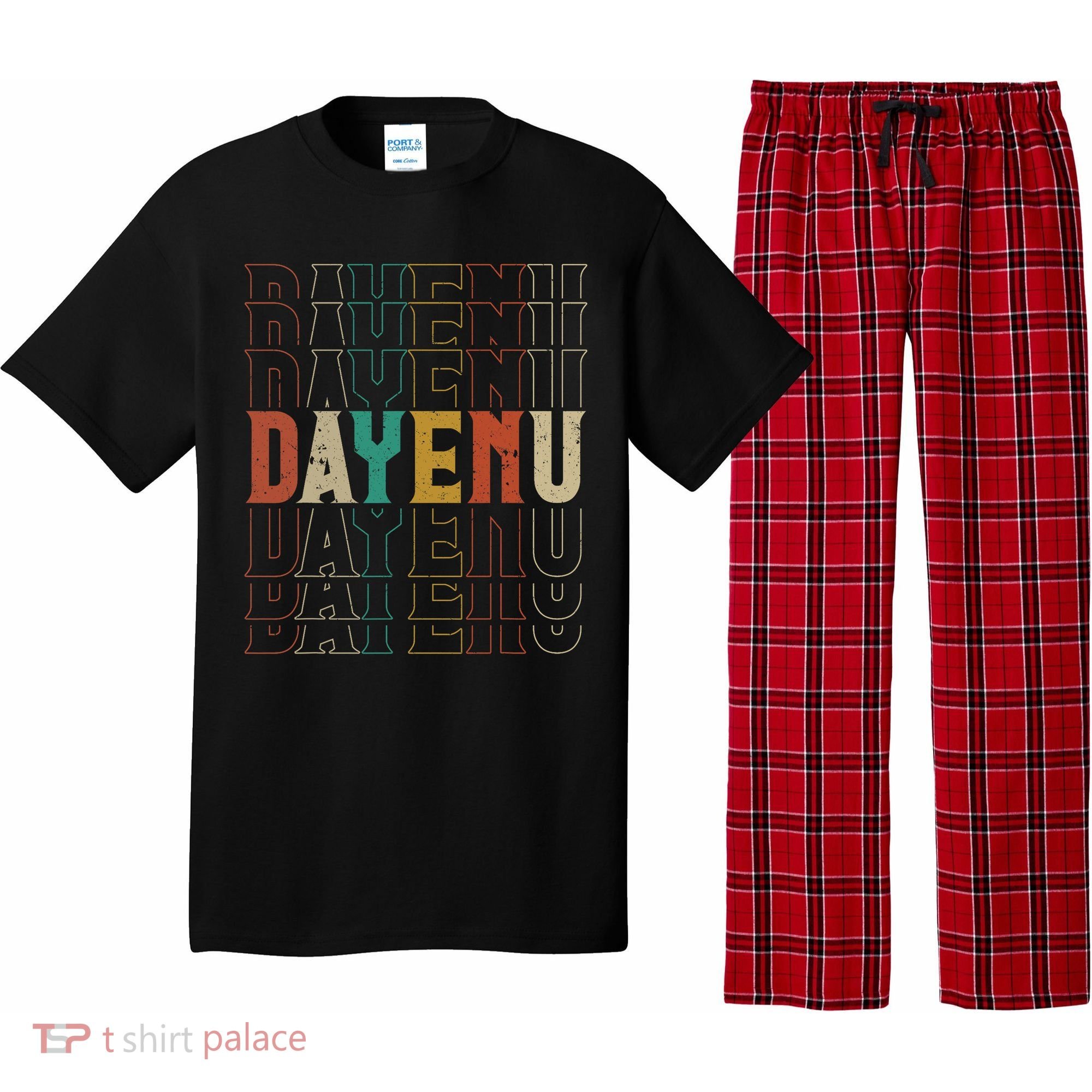 Pesach Passover Dayenu Enough Prayer Seder Jewish Holiday Pajama Set