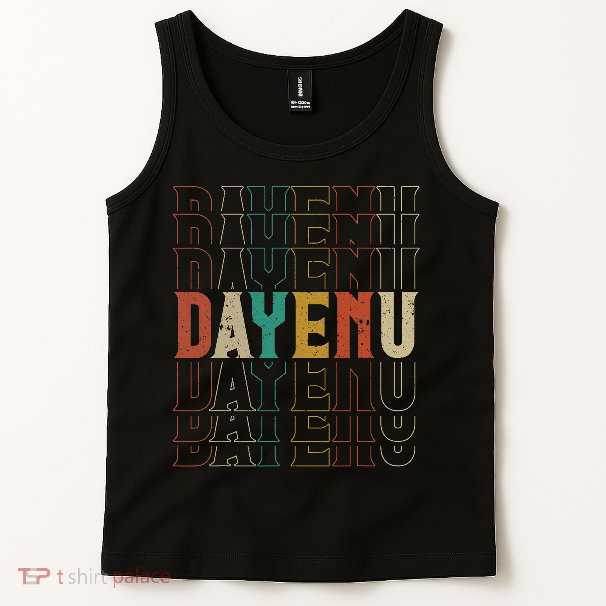 Pesach Passover Dayenu Enough Prayer Seder Jewish Holiday Tank Top