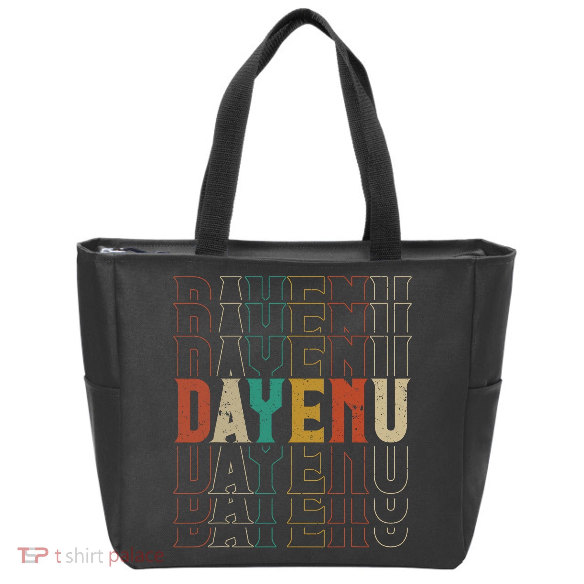 Pesach Passover Dayenu Enough Prayer Seder Jewish Holiday Tote Bag