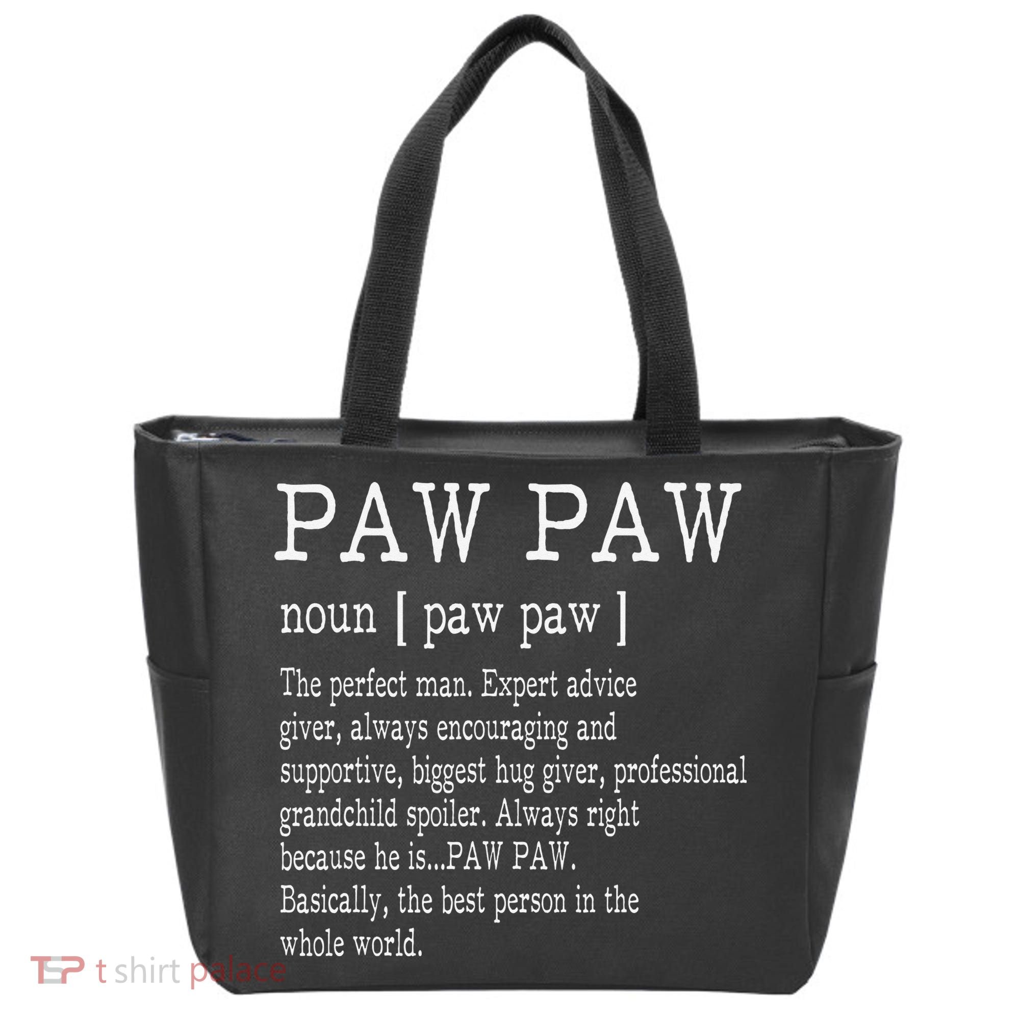 Paw paw Definition Grandpa Father's Day Gifts Tote Bag