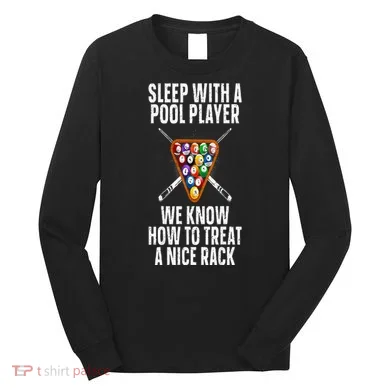 Pool Player Design Long Sleeve Shirt