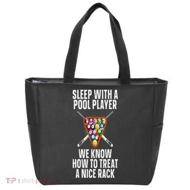 Pool Player Design Tote Bag
