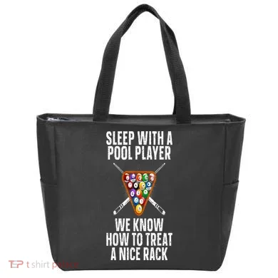 Pool Player Design Tote Bag