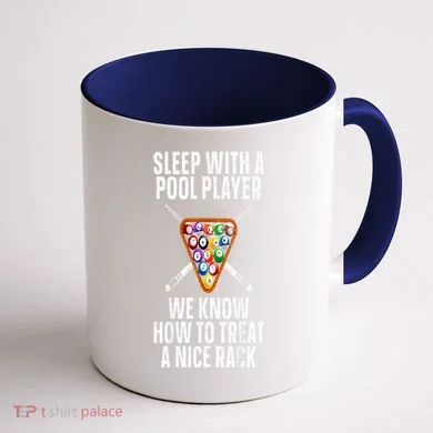 Pool Player Design Coffee Mug back