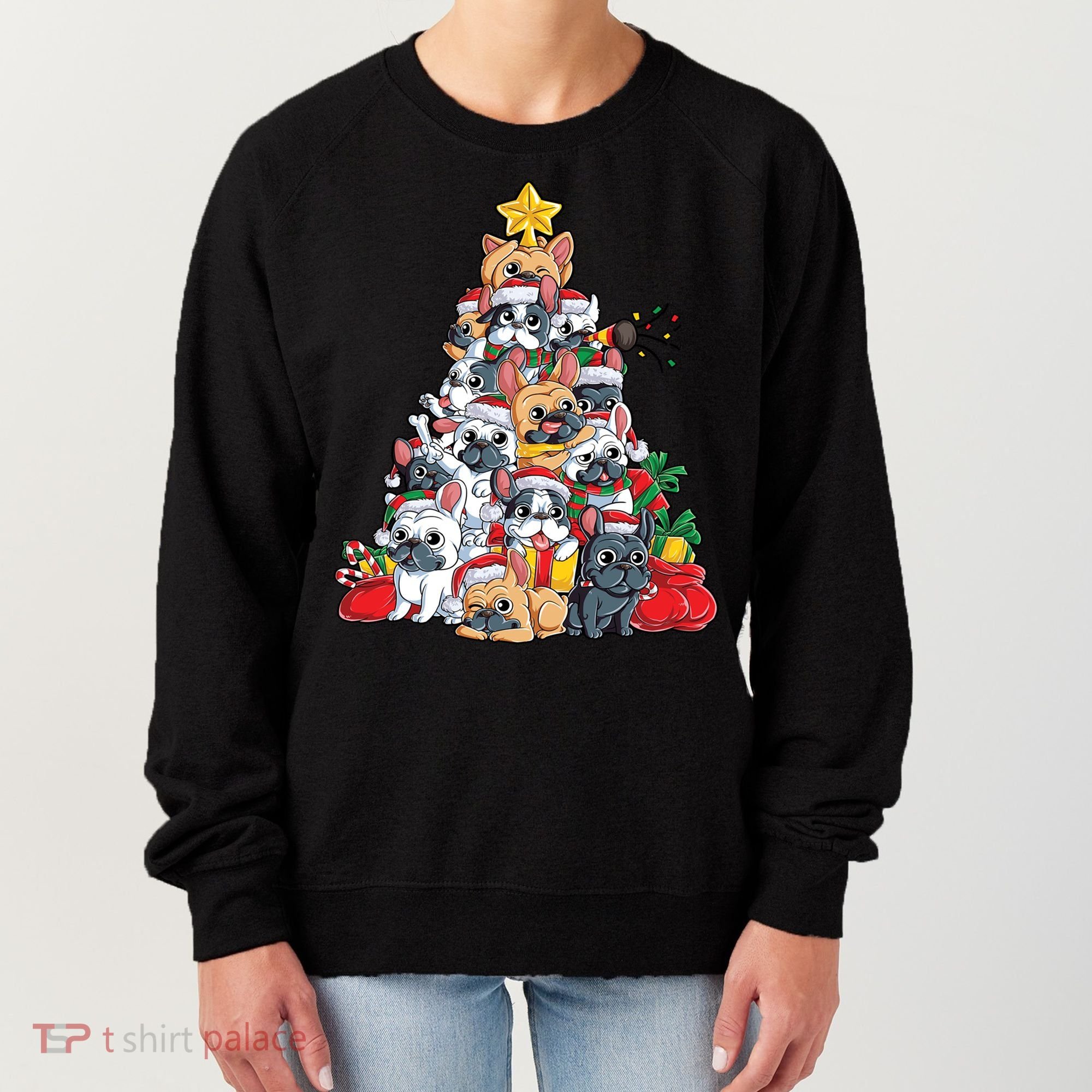 Pugly Pug Dog Ugly Christmas Xmas Pug Lovers Gift Women's Sweatshirt