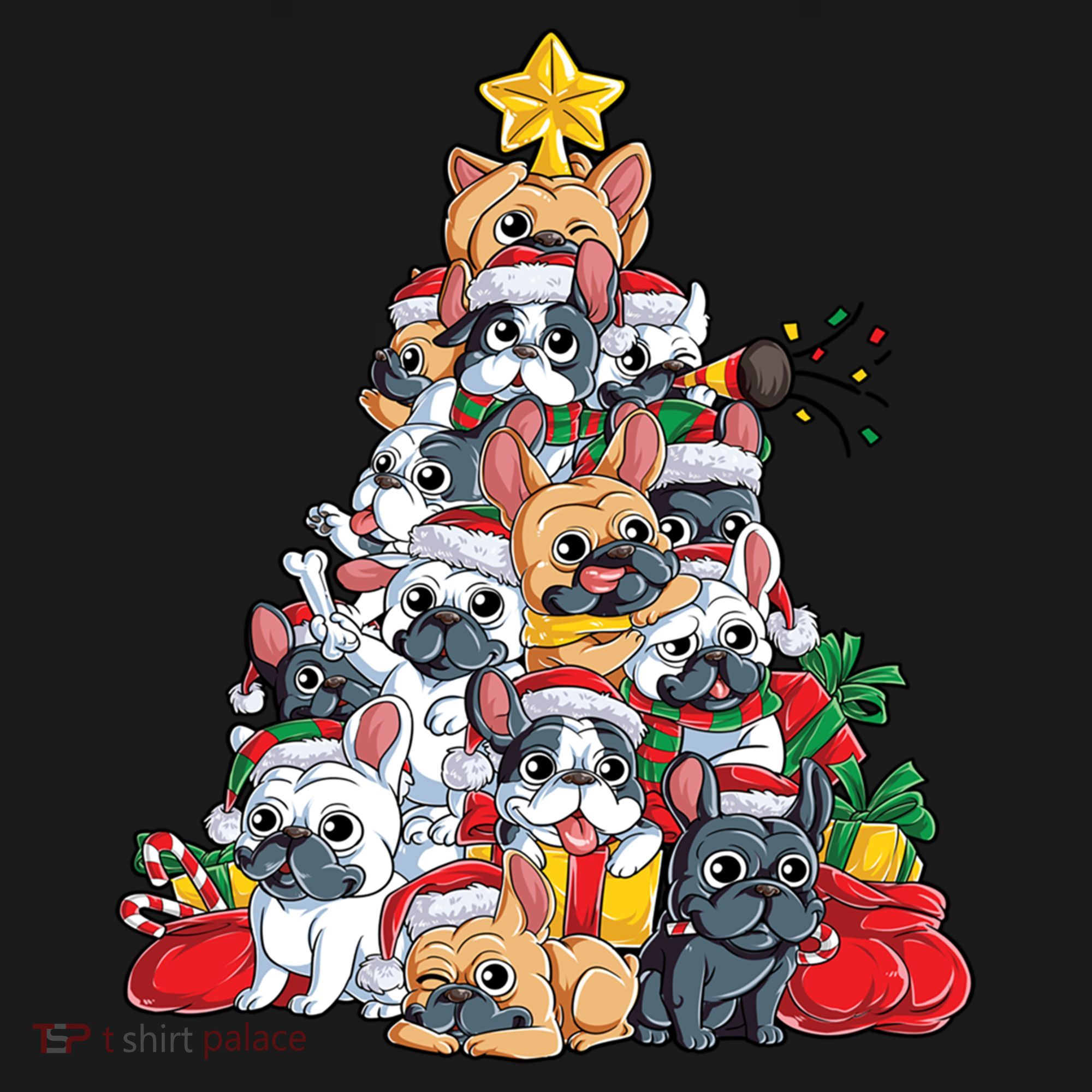 Pugly Pug Dog Ugly Christmas Xmas Pug Lovers Gift Doggie Tank