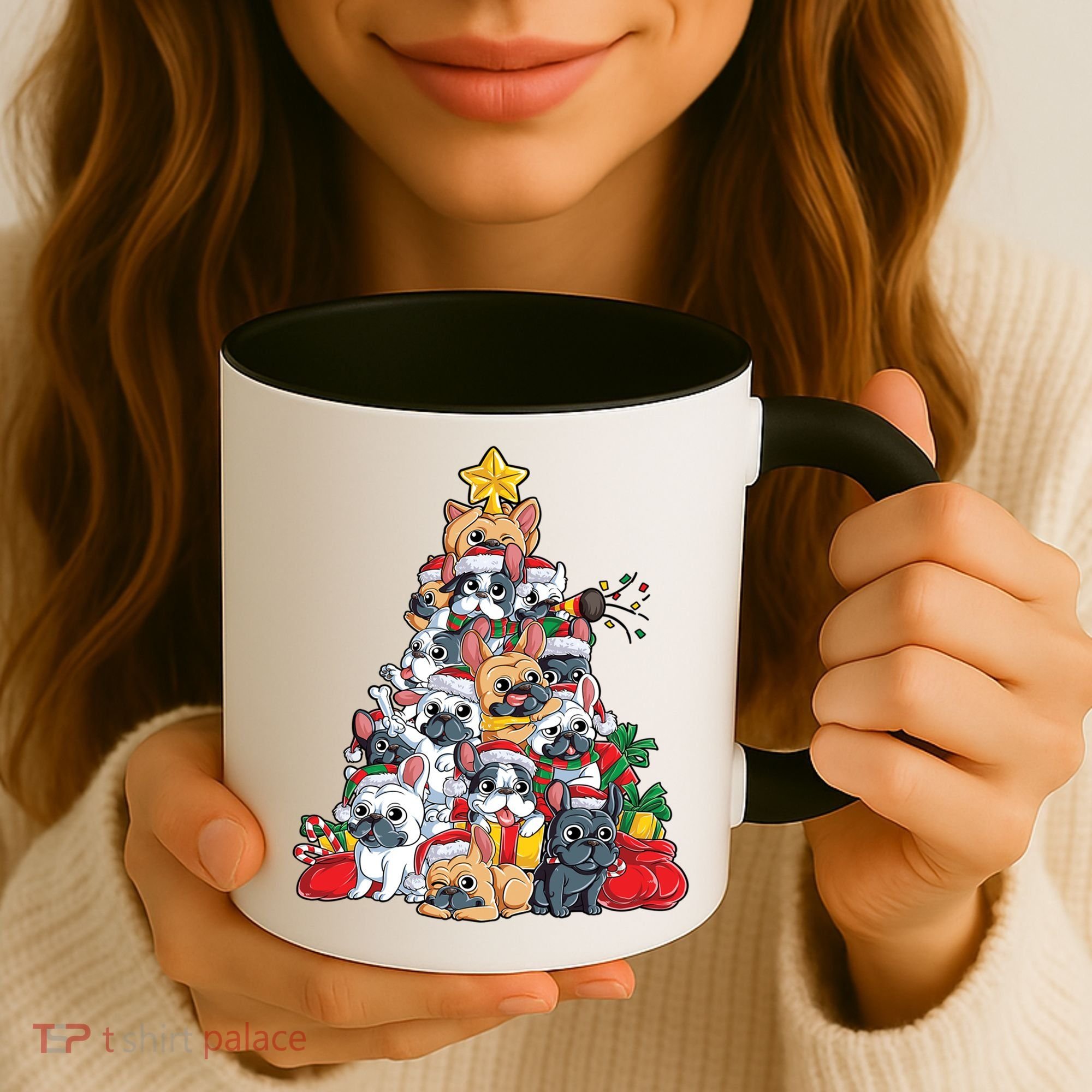 Pugly Pug Dog Ugly Christmas Xmas Pug Lovers Gift Coffee Mug