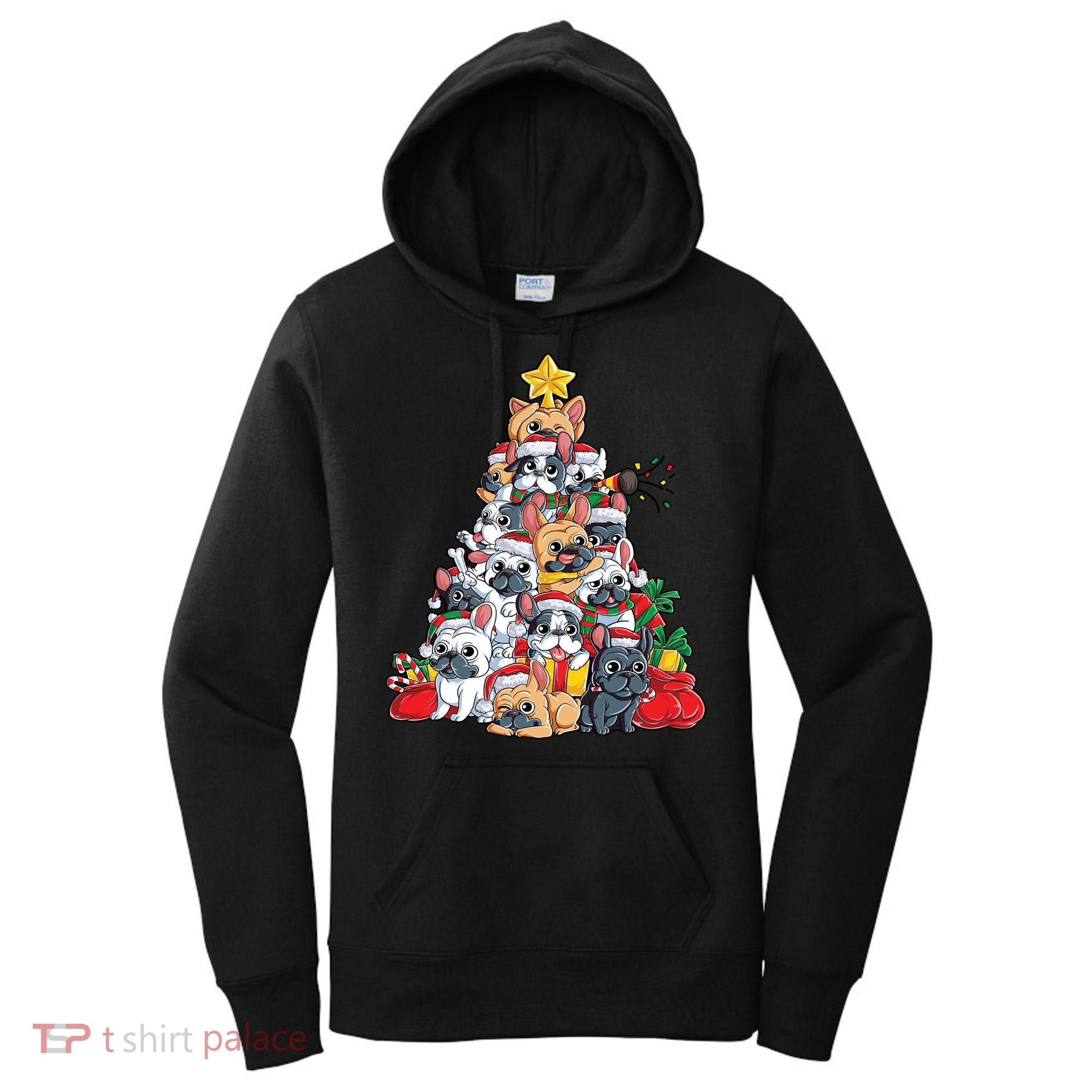 Pugly Pug Dog Ugly Christmas Xmas Pug Lovers Gift Women's Hoodie
