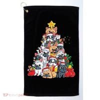 Pugly Pug Dog Ugly Christmas Xmas Pug Lovers Gift Golf Towel thumb 0