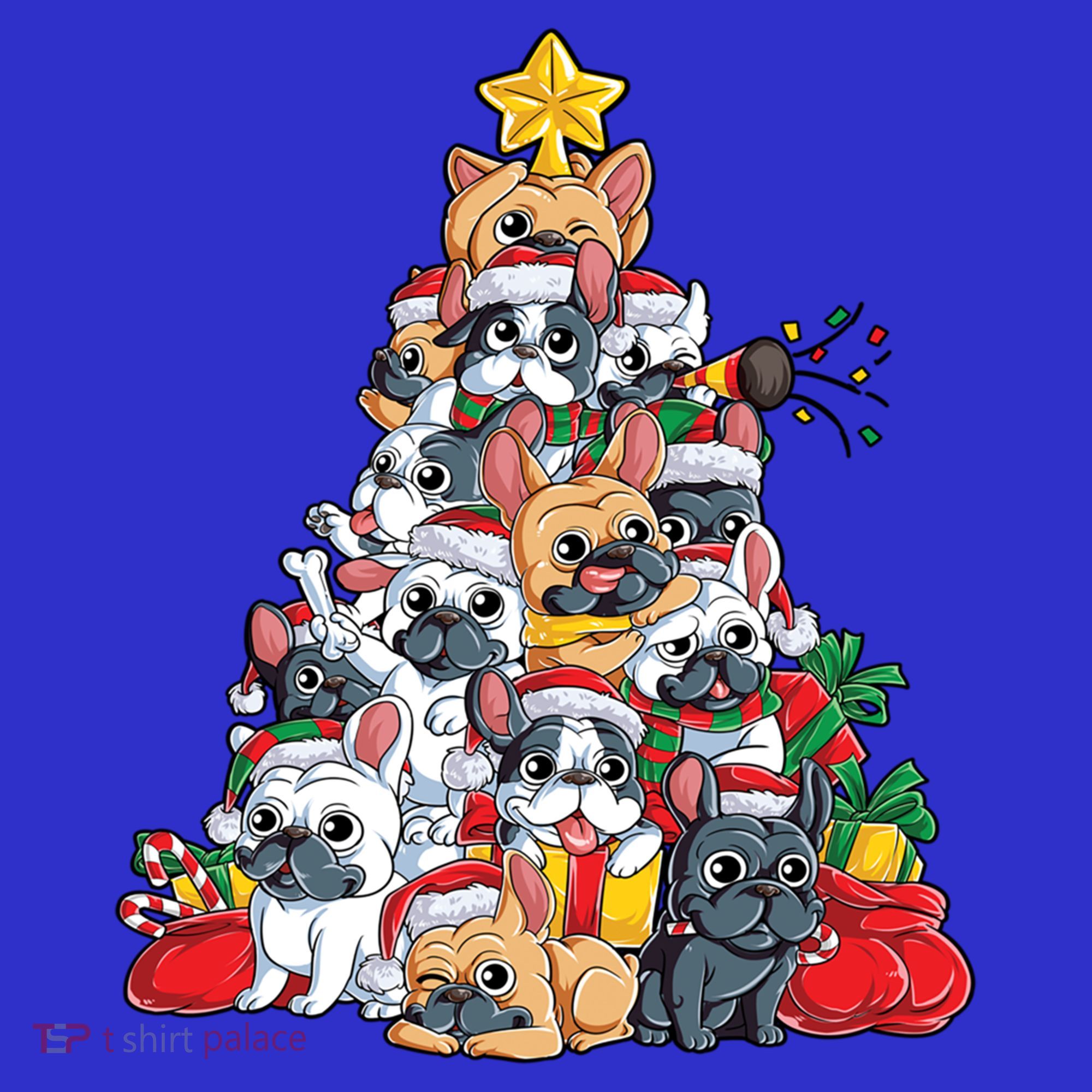 Pugly Pug Dog Ugly Christmas Xmas Pug Lovers Gift Mousepad