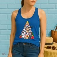 Pugly Pug Dog Ugly Christmas Xmas Pug Lovers Gift Women's Tank Top thumb 2