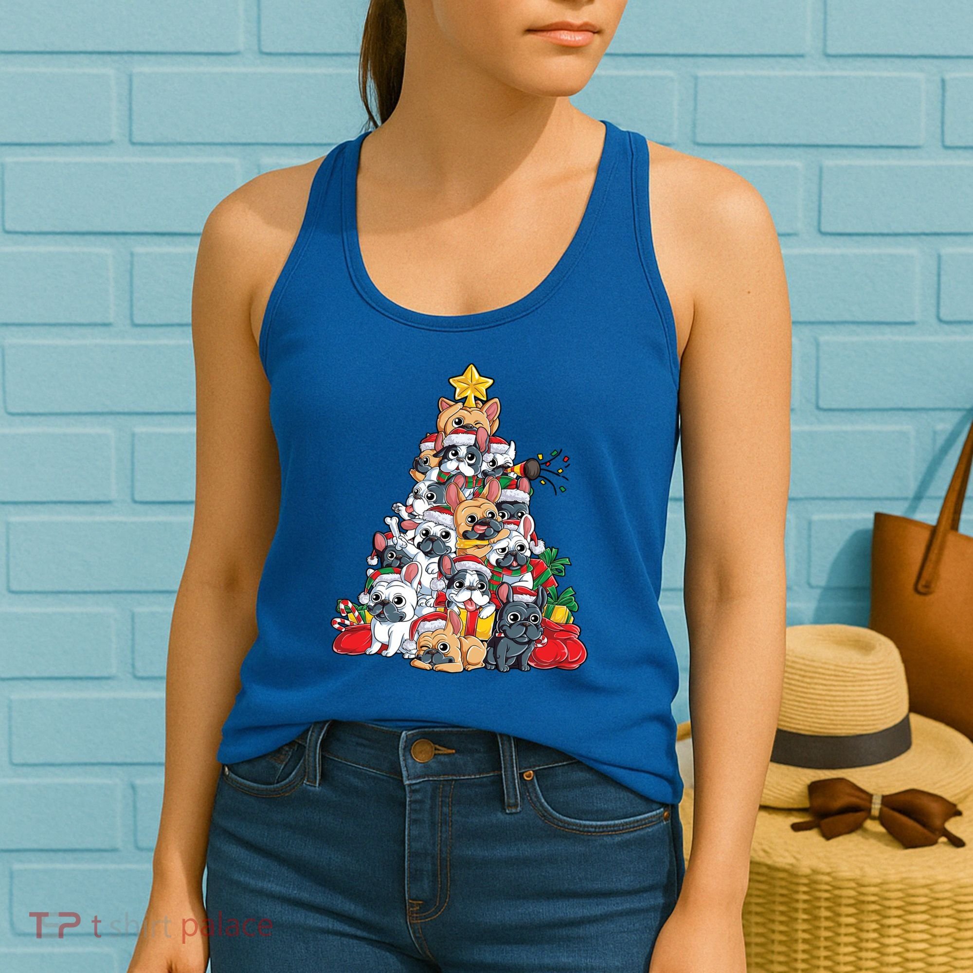 Pugly Pug Dog Ugly Christmas Xmas Pug Lovers Gift Women's Tank Top