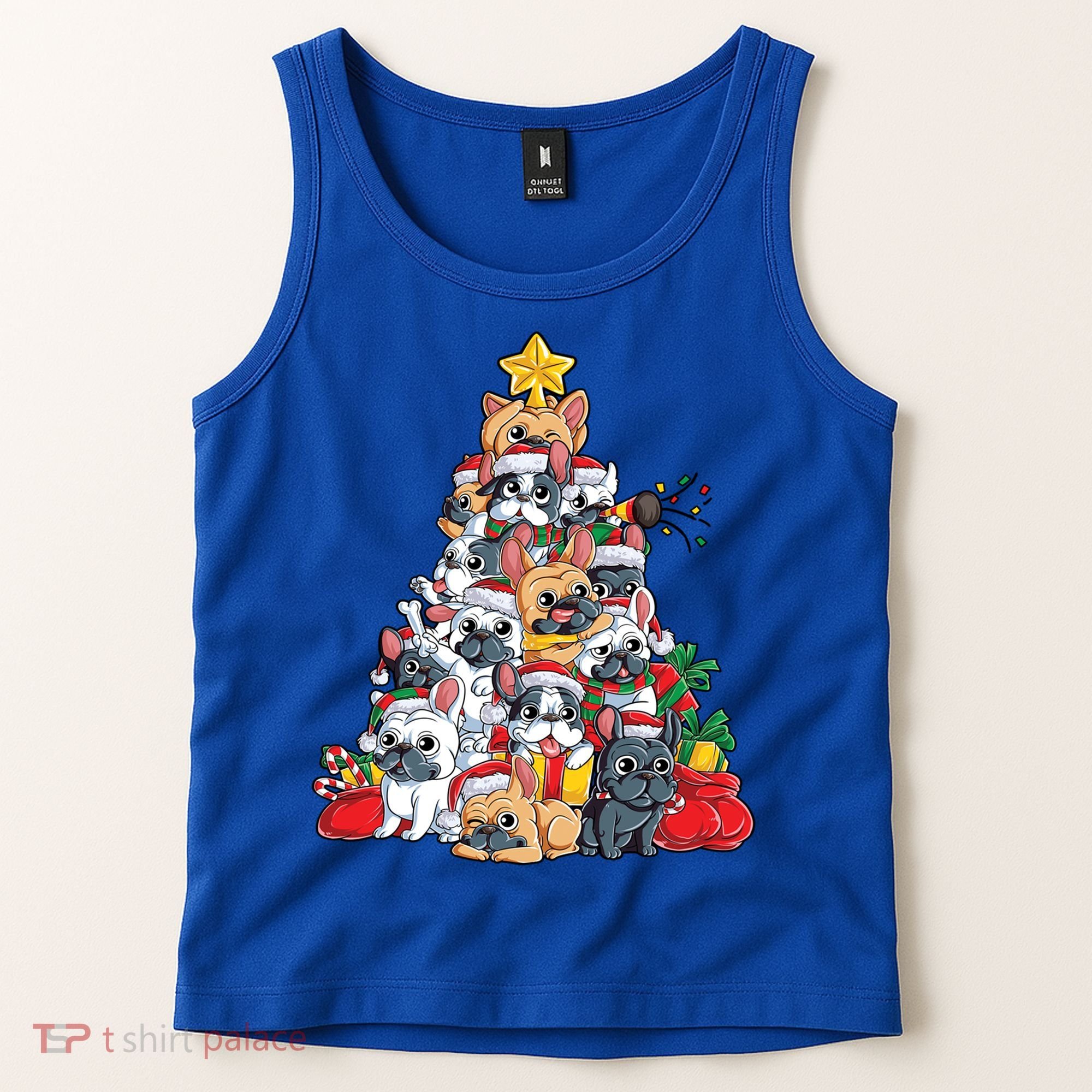 Pugly Pug Dog Ugly Christmas Xmas Pug Lovers Gift Tank Top