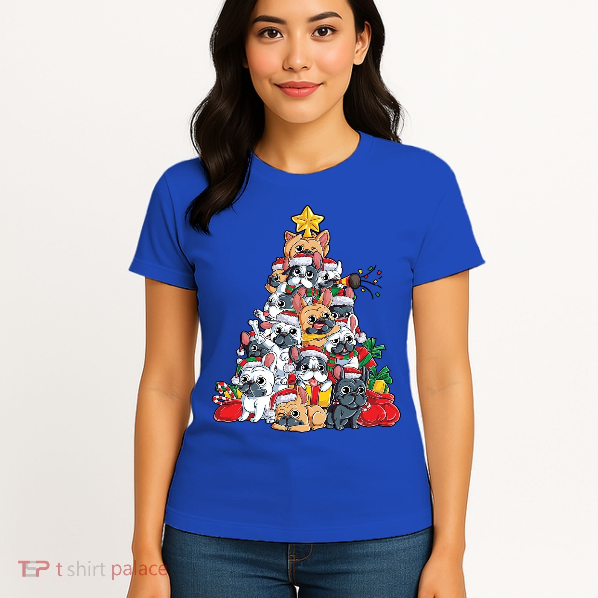Pugly Pug Dog Ugly Christmas Xmas Pug Lovers Gift Women's T-Shirt