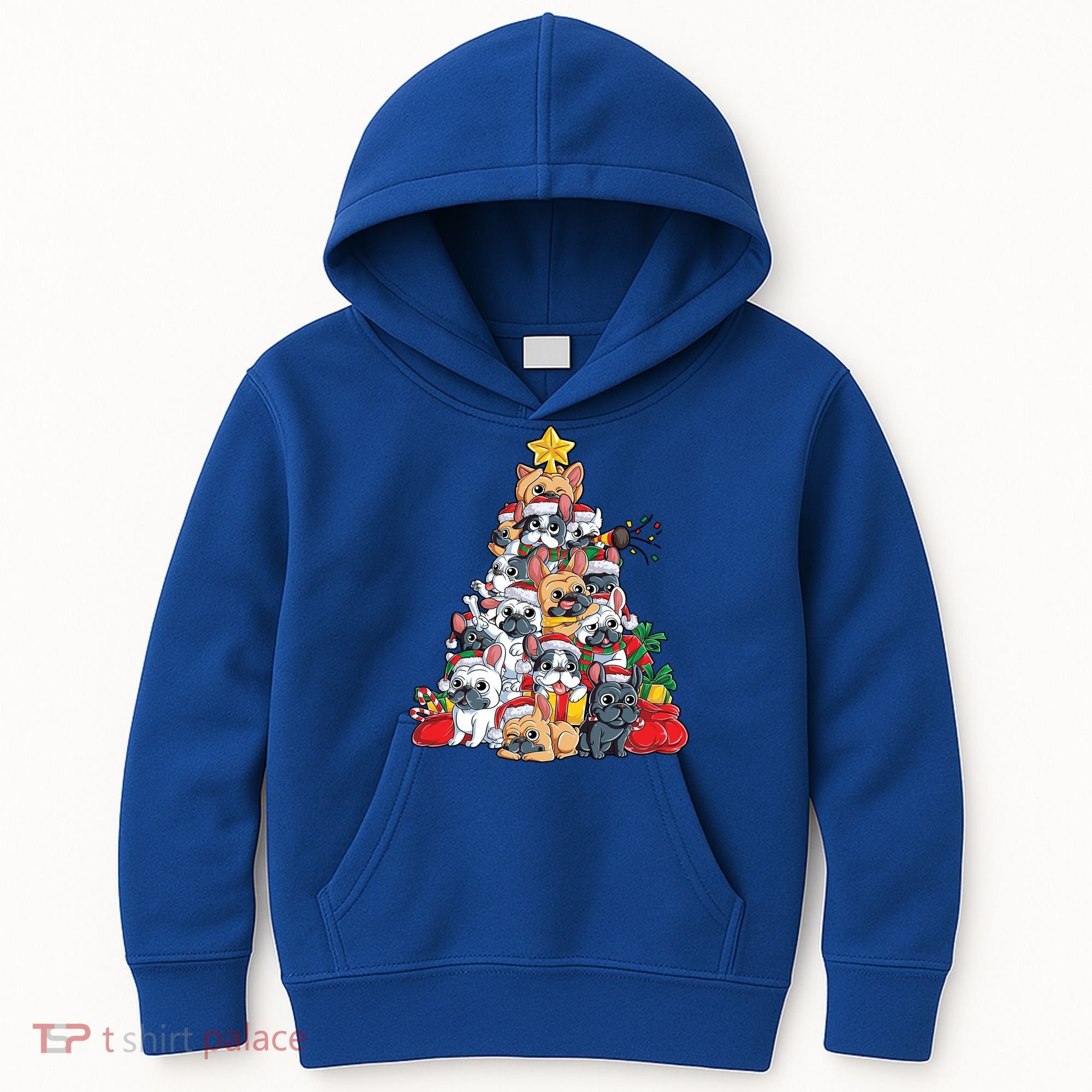 Pugly Pug Dog Ugly Christmas Xmas Pug Lovers Gift Kids Hoodie