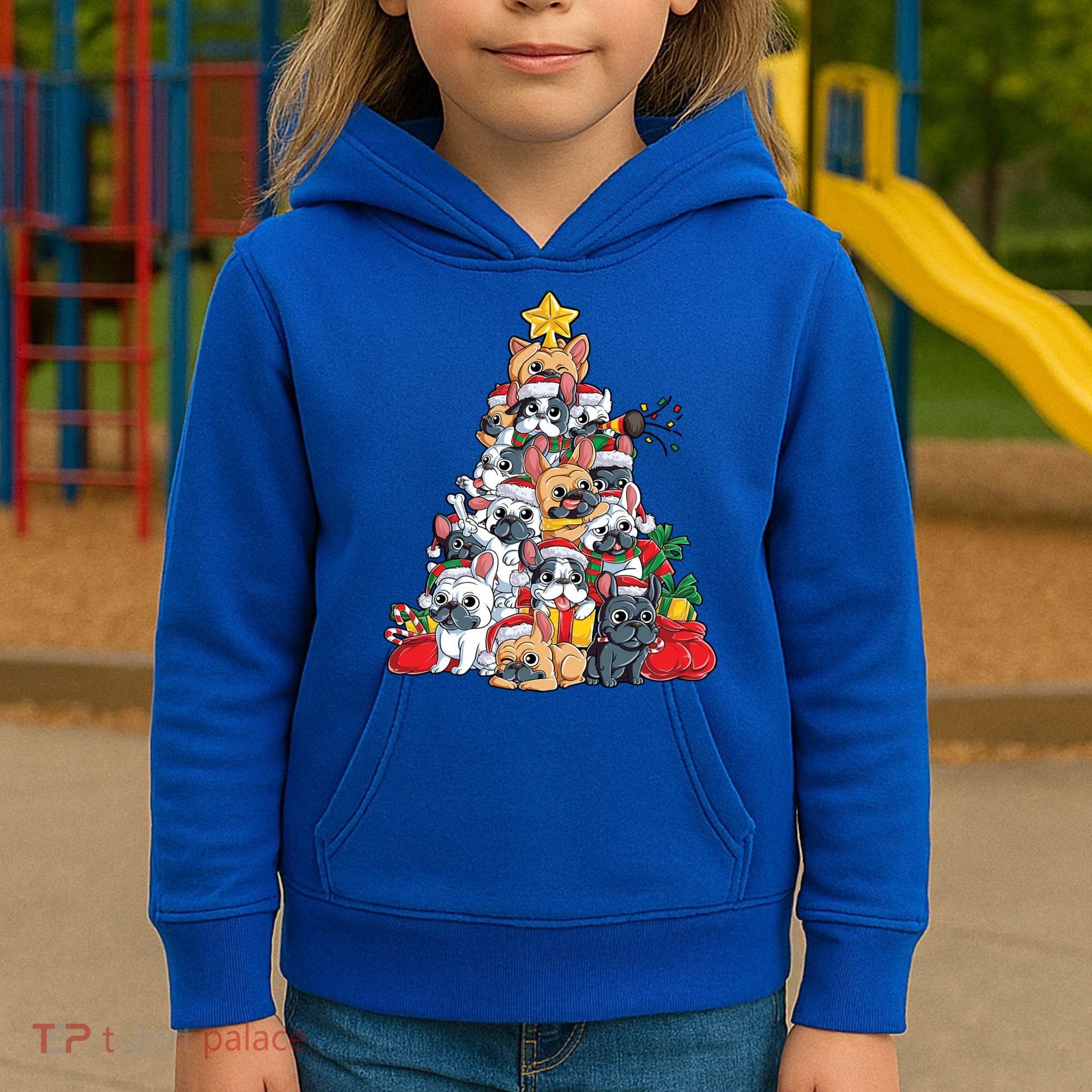 Pugly Pug Dog Ugly Christmas Xmas Pug Lovers Gift Kids Hoodie