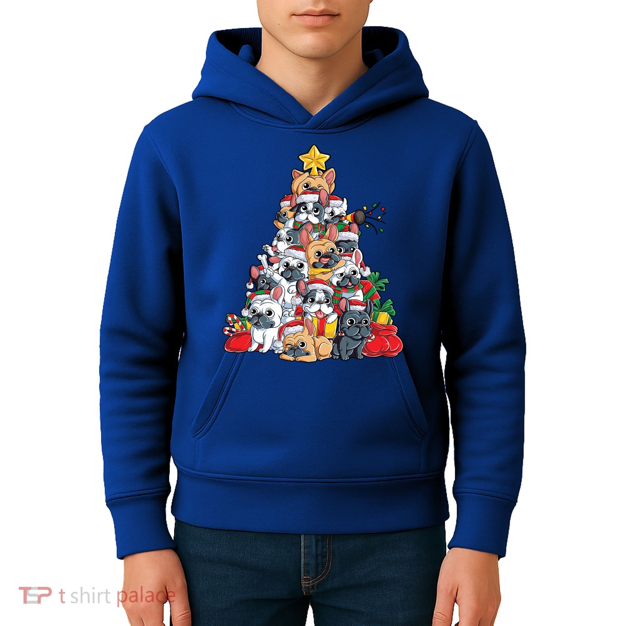 Pugly Pug Dog Ugly Christmas Xmas Pug Lovers Gift Kids Hoodie