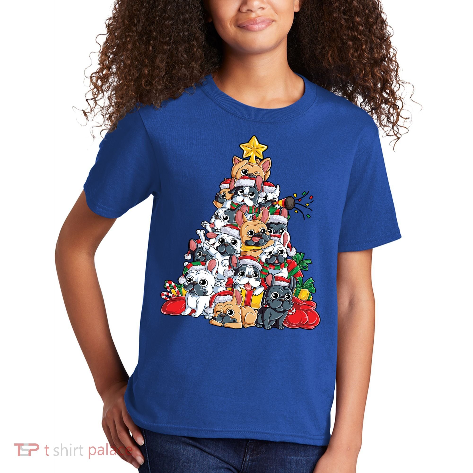 Pugly Pug Dog Ugly Christmas Xmas Pug Lovers Gift Kids T-Shirt