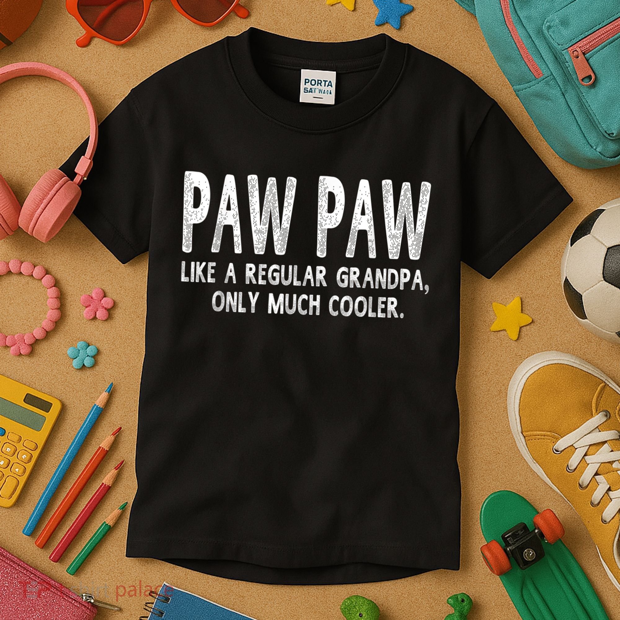 Paw Paw Definition Like Regular Grandpa Only Cooler Funny Kids T-Shirt