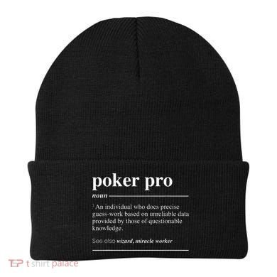 Poker Pro Definition Funny Noun Beanie